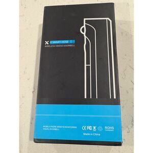 X Smart Home Wireless Video Doorbell Wi-Fi Remote Monitoring Grey Complete